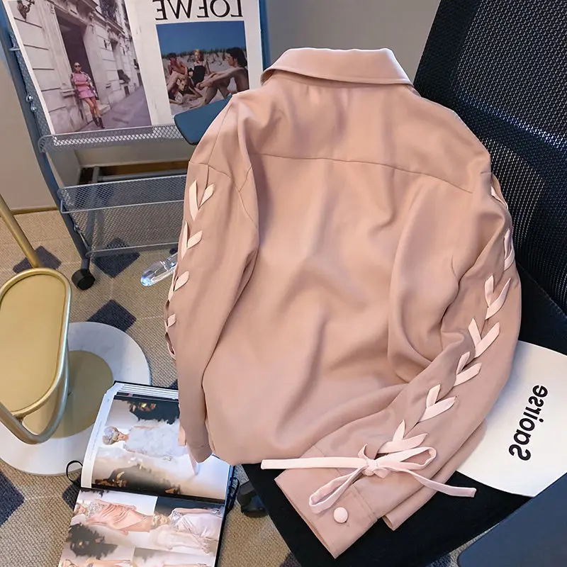 

2022 Spring Women's Cute Tops Preppy Style Korea Design Button Chic Trendy Casual Blouses Elegant Blouses A45