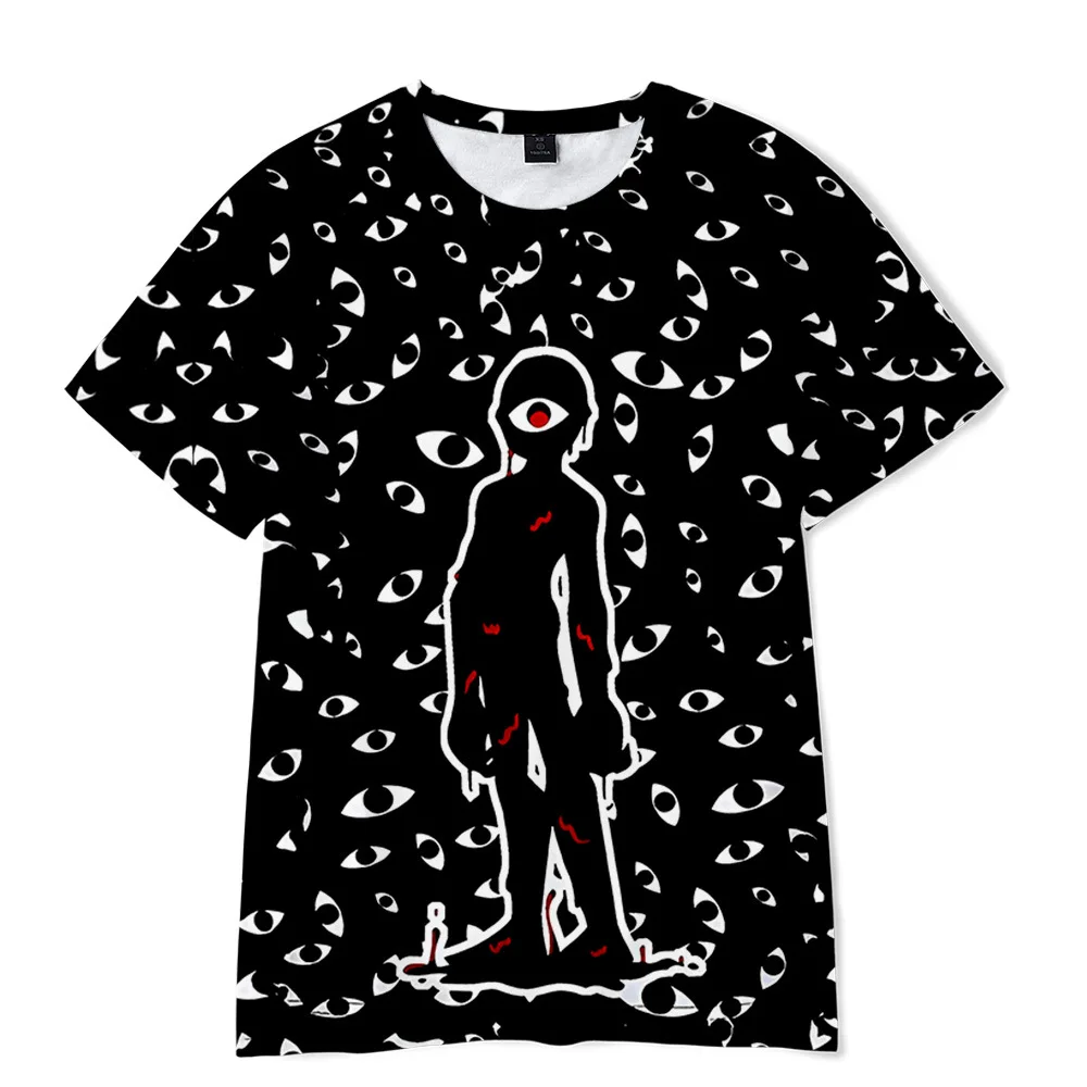 Детская футболка из чистого хлопка удобная повседневная с 3D рисунком дверей и