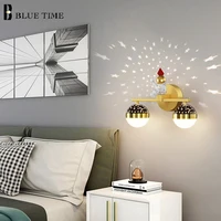 cartoons led wall lamp for living room tv background wall bedroom bedside light indoor sconces wall light home lighting fixtures