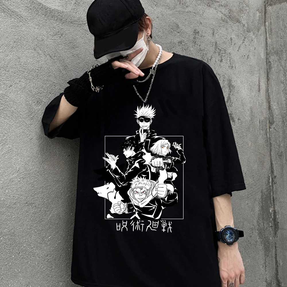 

Jujutsu Kaisen Short Sleeve Tees Harajuku Japanese Women/man Loose Casual Tops T-shirt