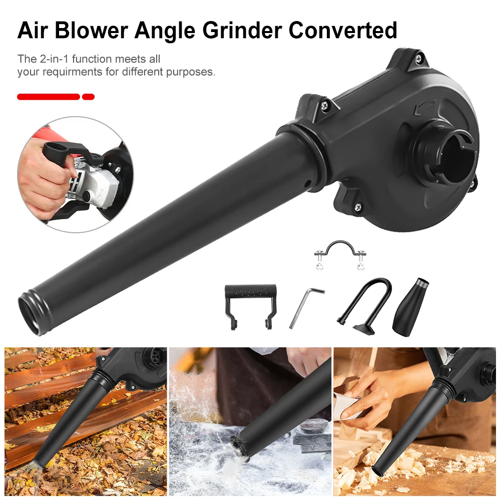 

Air Blower Angle Grinder Converted Into Blower Vacuum Cleaner Cordless Electric Dust Cleaner Fit For Angle Grinder Cleaning Tool