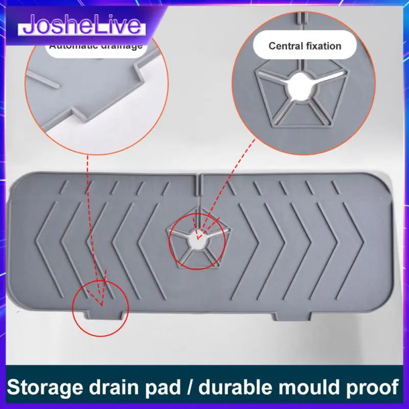 

Household Faucet Silicone Not Easy To Wear Drainage Pad Snap Design Surrounding Design Faucet Water Guide Pads Proof