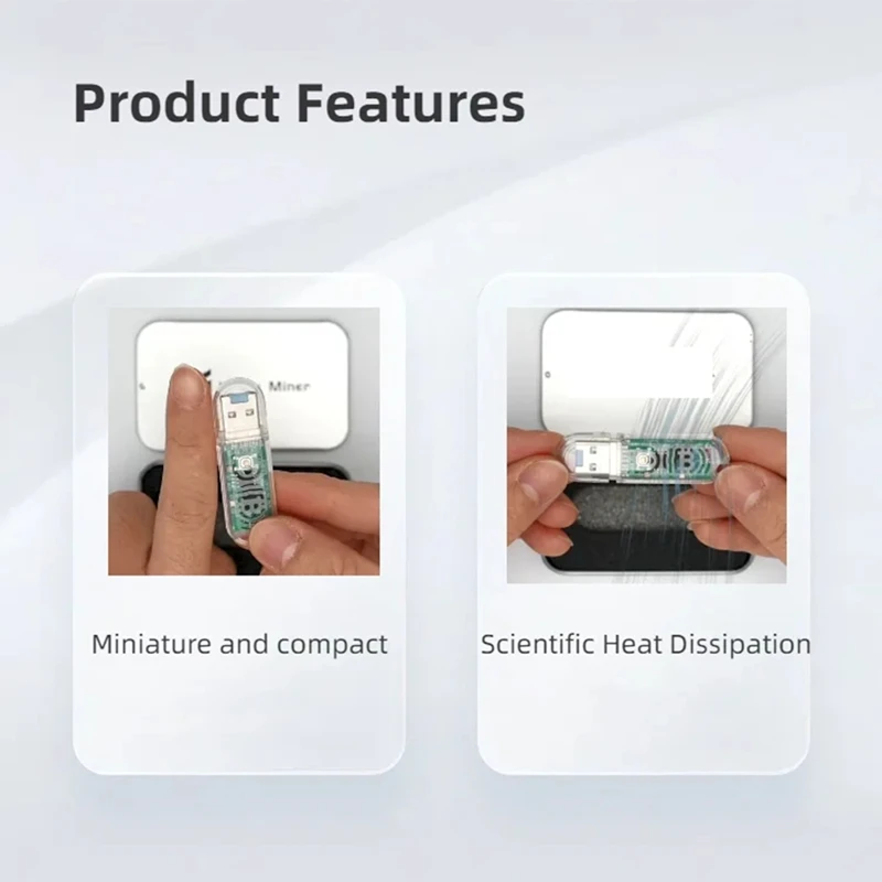 Бесшумная Майнер Lucky Miner V3 Usb машина 74KH/S LV03 Мини домашняя Asic Майнинг