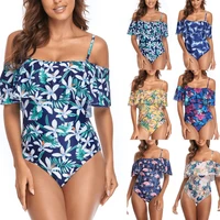 fashion summer printed bikini sexy womens one piece swimsuit beach outfits for women