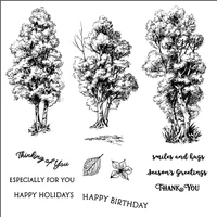 tree clear stamps scrapbooking crafts decorate photo album embossing cards making clear stamps new