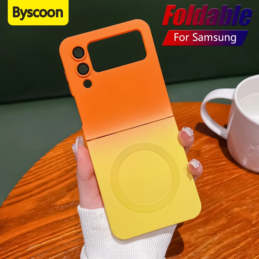 Магнитный Силиконовый Чехол Для Samsung Galaxy Z Flip 5/4/3 ...