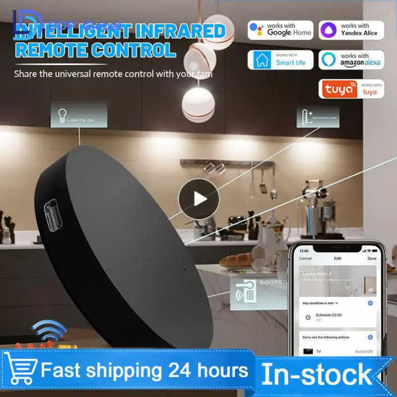 

1 ~ 8 шт. инфракрасный пульт дистанционного управления Tuya WiFi для кондиционера телевизора, универсальный пульт дистанционного управления для умного дома для Alice Alexa Google Home