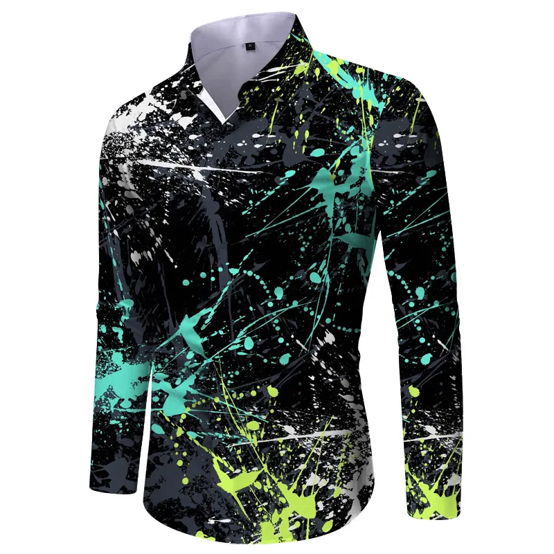 New Fashion Digital Printing Men's Shirts