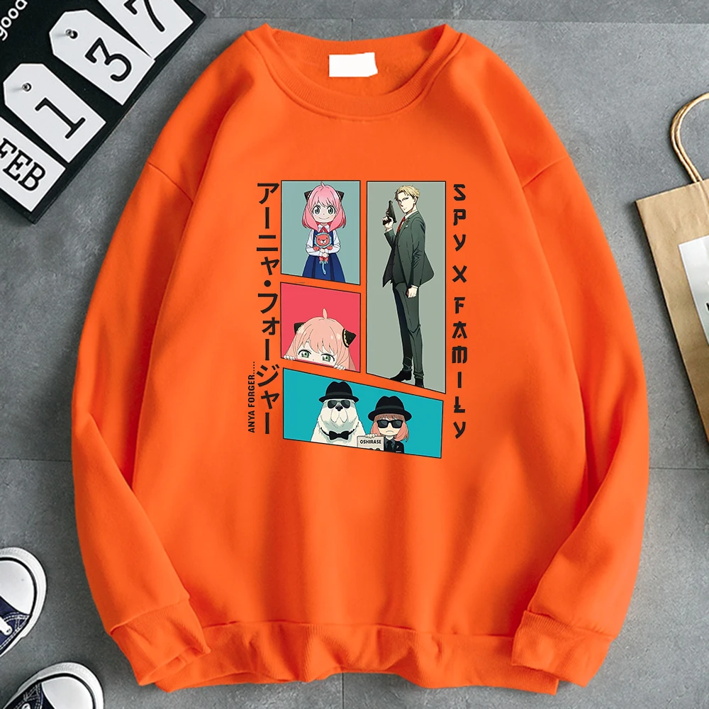 

Spy X Family Art Anya - Kawaii Print Mens Clothes Crewneck Clothing Casual Loose Sweatshirt Comfortable Crewneck Male Hoody