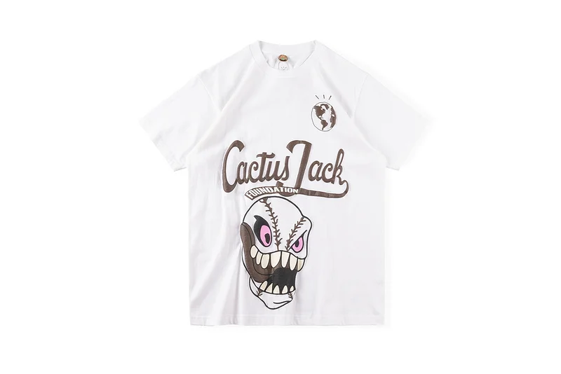 

2022 Good Quality Travis Scott Cactus Jack Print Tee Men Women Cotton T-shirt High Street Hip Hop Casual Oversize T Shirt