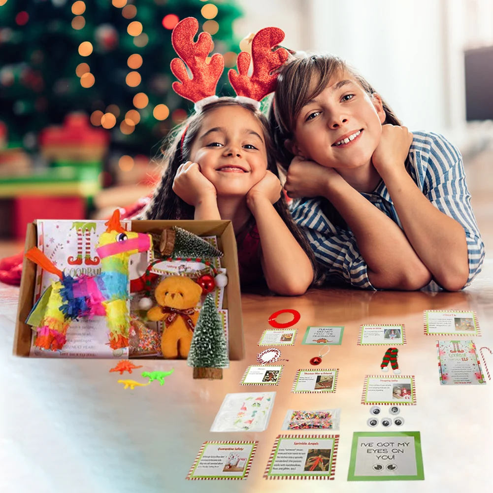 2024 комплект эльфа 12/24 дня Рождества забавный реквизит для занятий эльфом