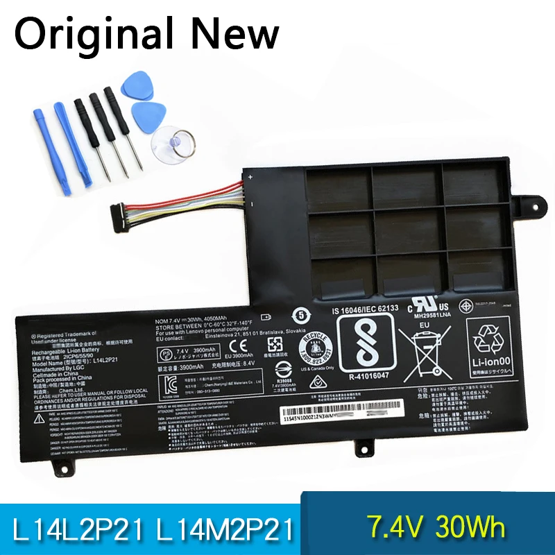 

Original Battery L14L2P21 L14M2P21 For Lenovo IdeaPad Flex3 300S 310S 330S Yoga 500 510S 520S 151BD 14ISK 15ISK 14IKB 15IKB S41