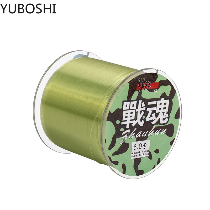 Enlarge YUBOSHI Brand New 500M High Strength Nylon Fishing Line Freshwater Carp Monofilament Line 2 Colors Available