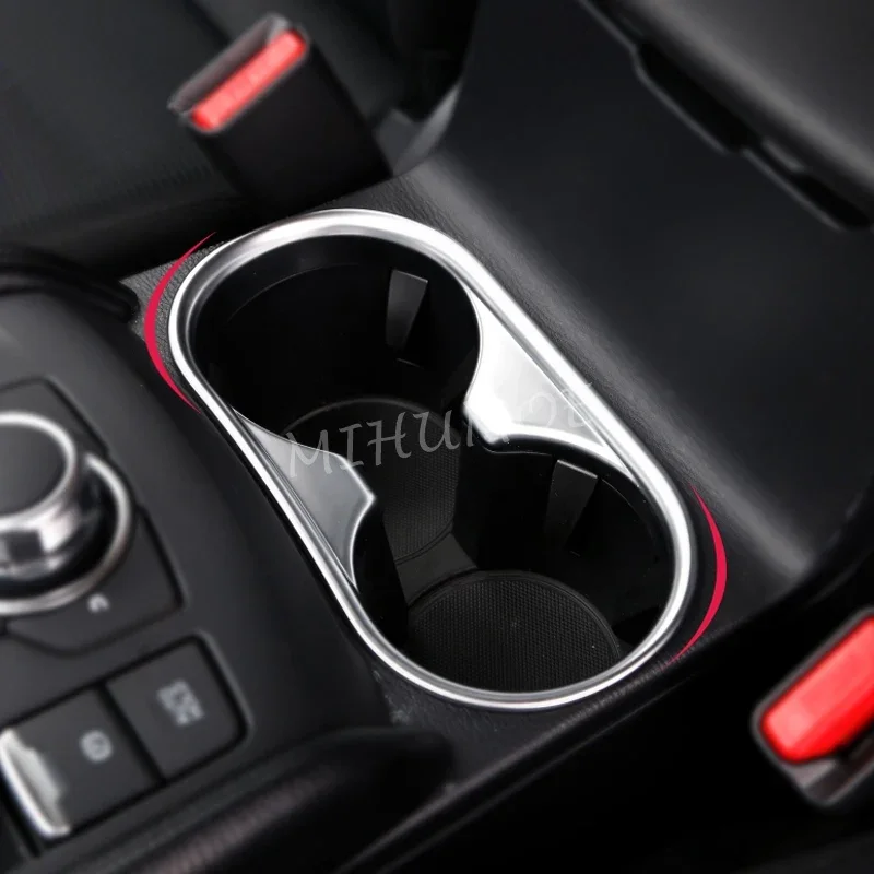 

Матовый хромированный держатель для чашки для Mazda CX-5 KF 2017 2018 2019 2020 2021 2022 2023 2024 2025 аксессуары