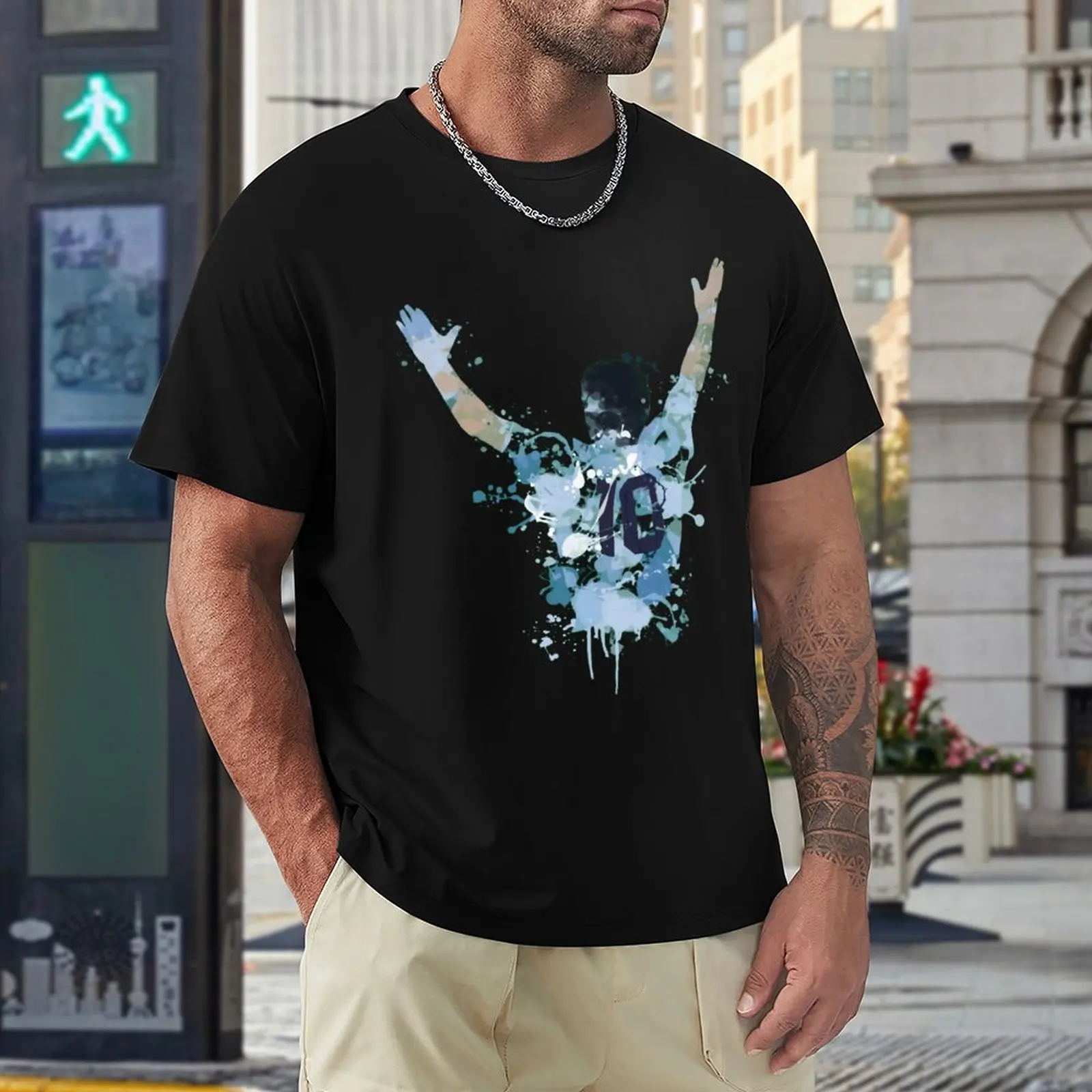 

Classic Diego Maradona Argentina Legend Maradona Tshirt High Quality Travel USA Size