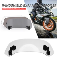universal motorcycle windscreen adjustable extend wind air deflector extension spoiler for hondayamahasuzukikawasaki