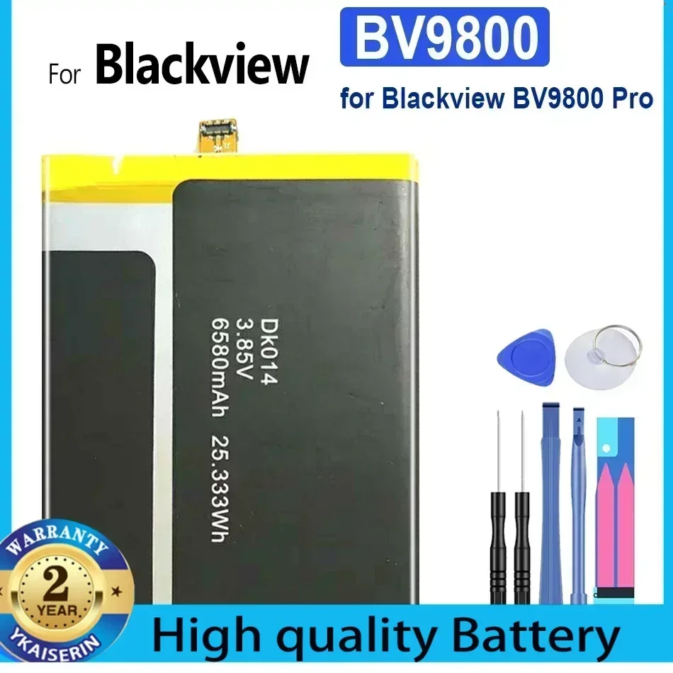 6580mAh BV 9800 Rechergeable Phone Battery for Blackview BV9800/ BV9800 Pro Replacement Batteries Bateria Warranty + Track Code