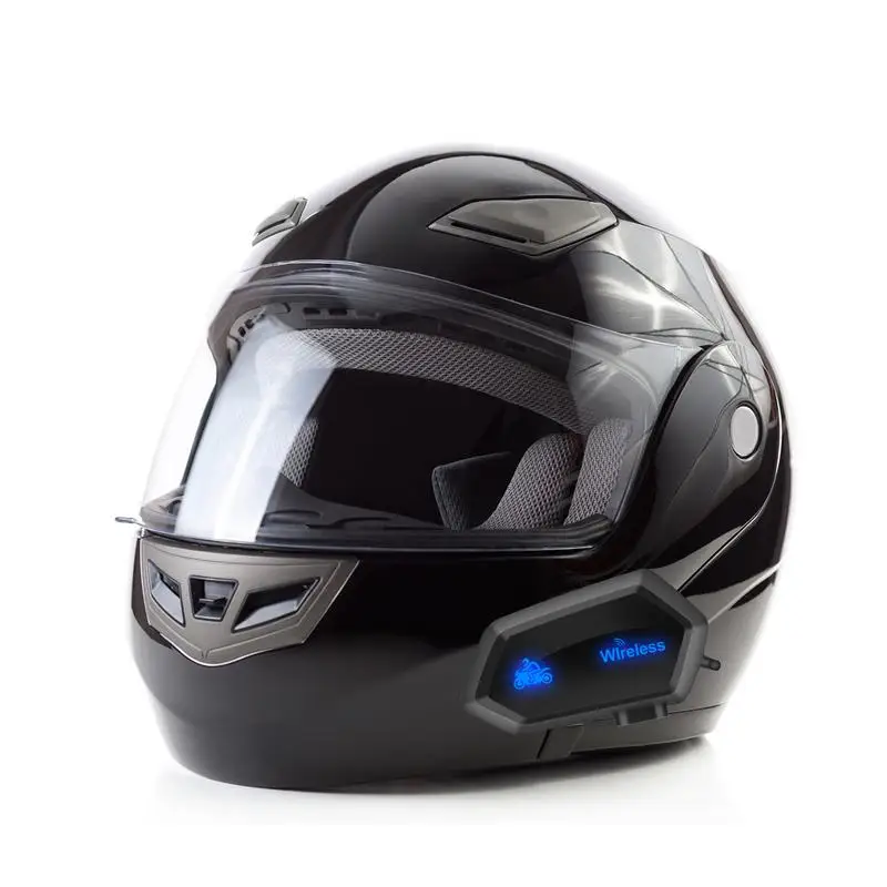 

Motorcycle Wireless Headset Helmets Blue-tooth Intercom Earphone With Noise-Cancellation Support Waterproof Interphone Headphone