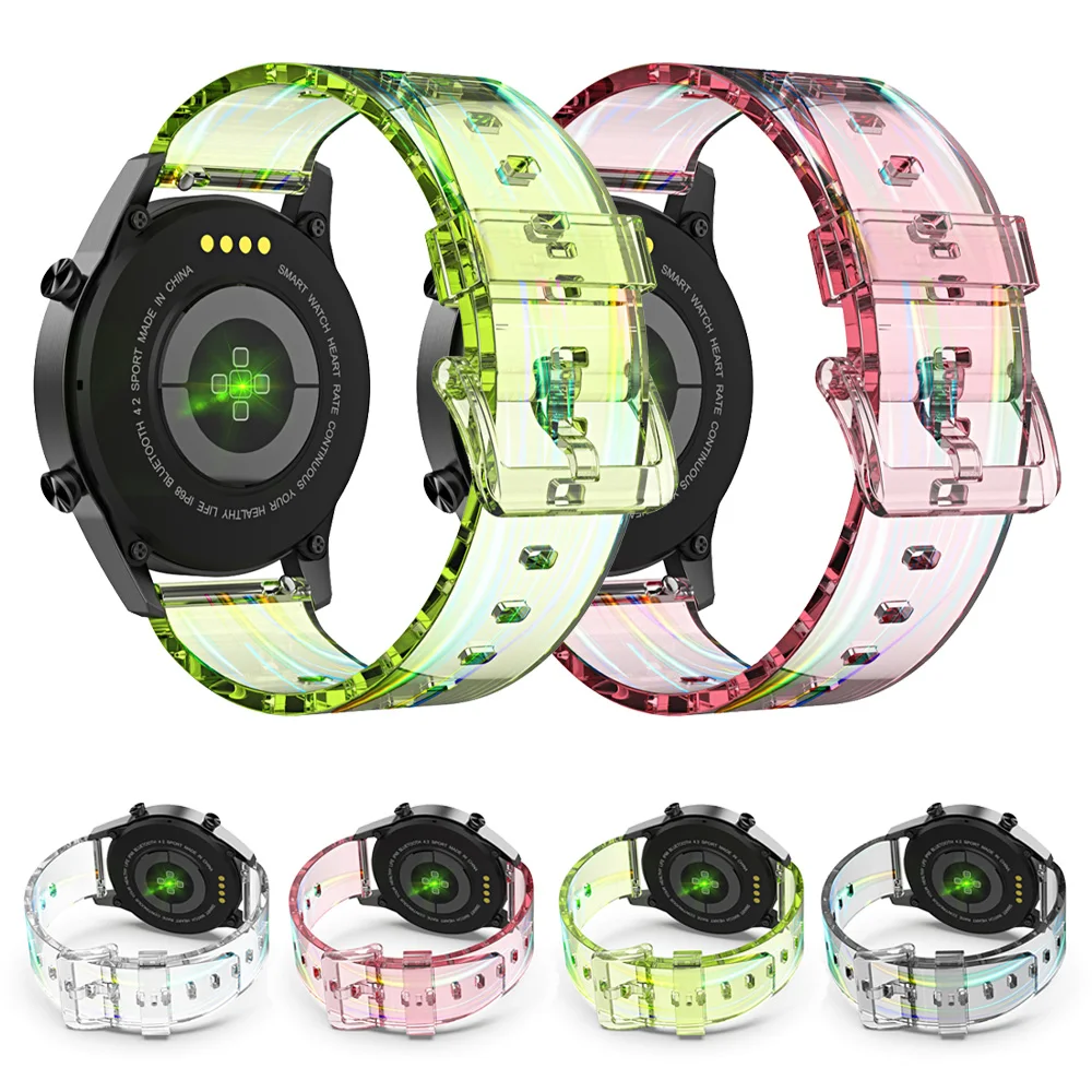 

Silicone Strap For COROS PACE 2 Band For COROS APEX Pro APEX 46mm 42mm Wristbands Watchbands Transparent Bracelet Accessories