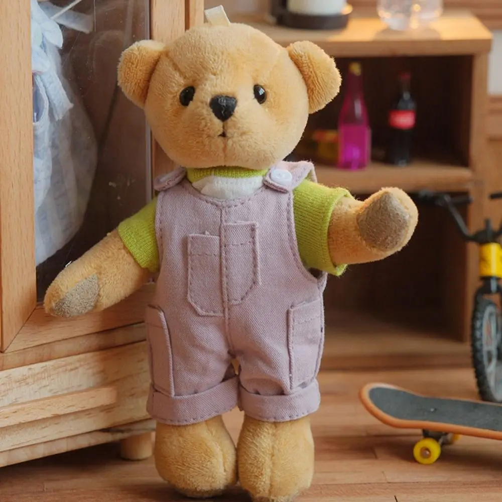Комбинезон плюшевая кукольная одежда штаны на подтяжках для игр с медведем милая