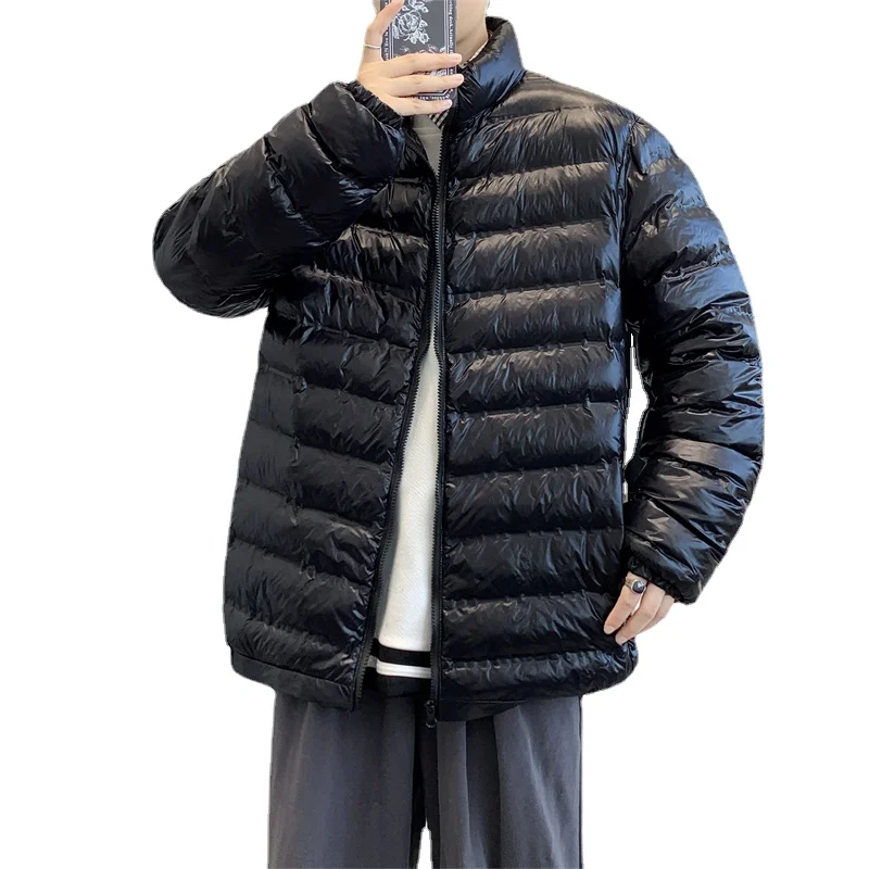 

Мужская хлопковая куртка с капюшоном, однотонная ветрозащитная утепленная куртка в полоску, 2023