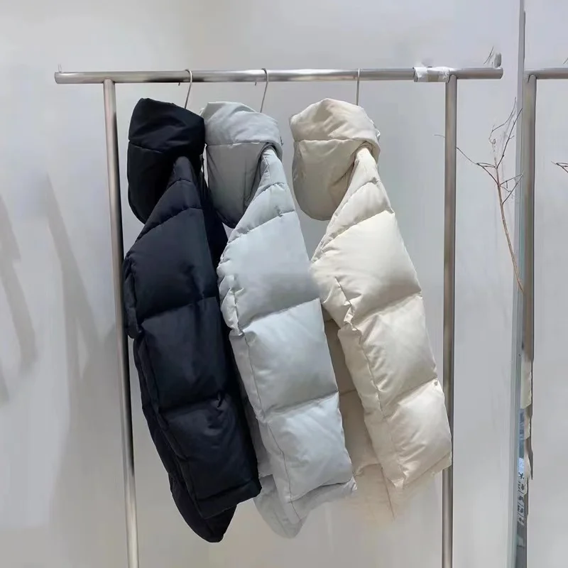 New Down Jacket Women Black Technology Waterproof Winter New Loose Basic Solid Hooded Thick Light Weight  Down Coat For Woman