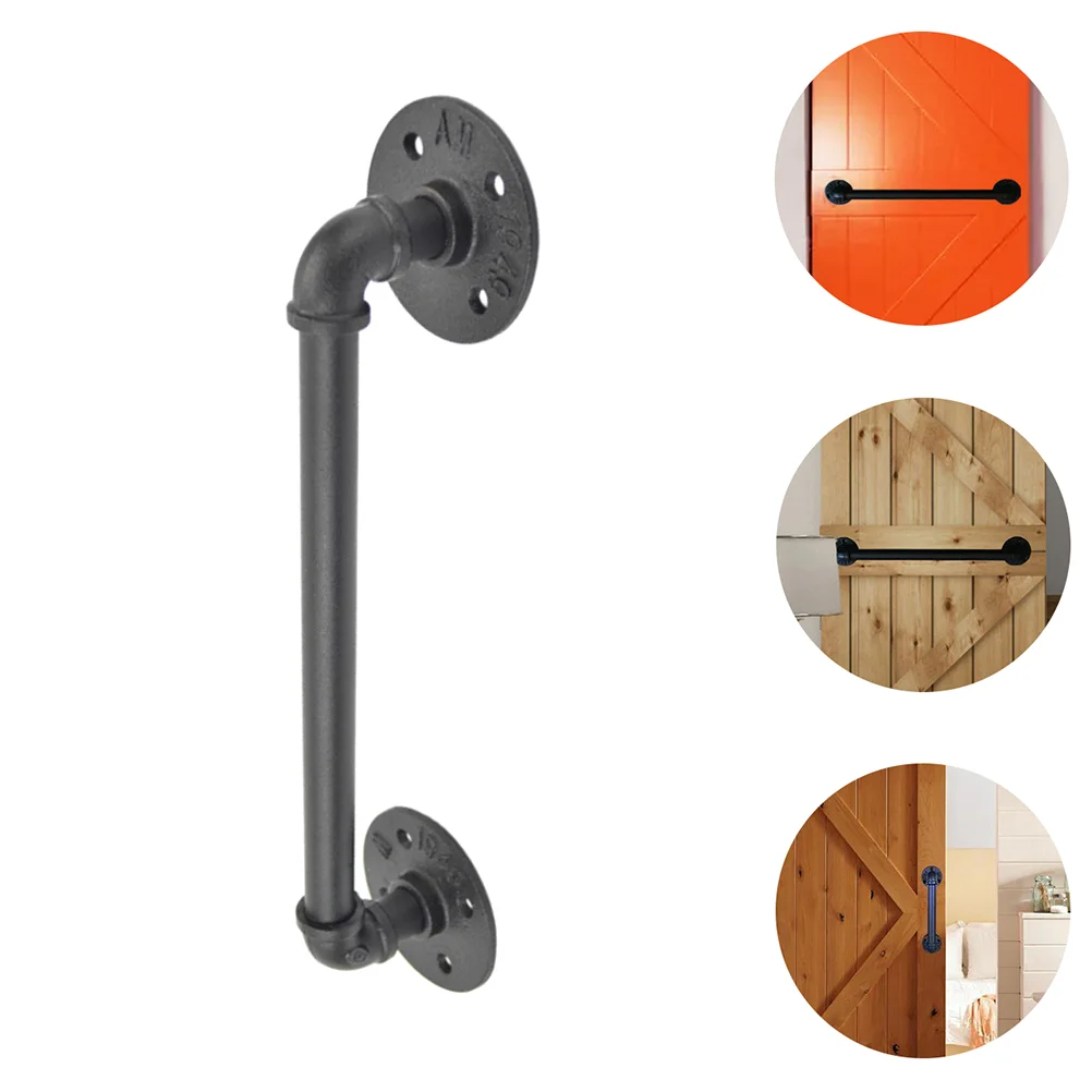 

Handle Door Handles Gate Barn Bar Cabinet Knobs Grab Farmhouse Shed Handrail Sliding Stair Industrial Rustic Iron Fence Garage