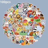 1050100pcs cute cartoon animal stickers motorcycle luggage guitar skateboard cool graffiti sticker for kid decal toys gift