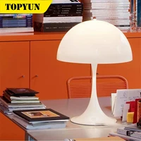 New LED wireless table lamp touch switch Hotel bedside decorative table lamp simple mushroom charging table lamp