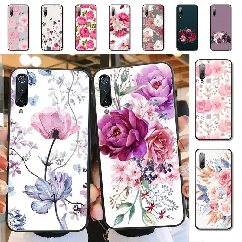 Винтажный чехол YNDFCNB для телефона с цветами и листьями Xiaomi mi 5 6 8 9 10 lite pro SE Mix 2s 3 F1 Max2
