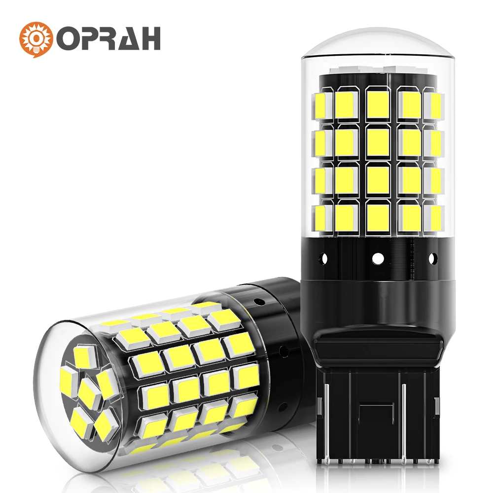 2 шт. Oprah Super Bright Car Light 7440 7443 LED 1156 1157 BAY15D P21/5W Canbus Поворотник 3014SMD Без ошибок Тормозная