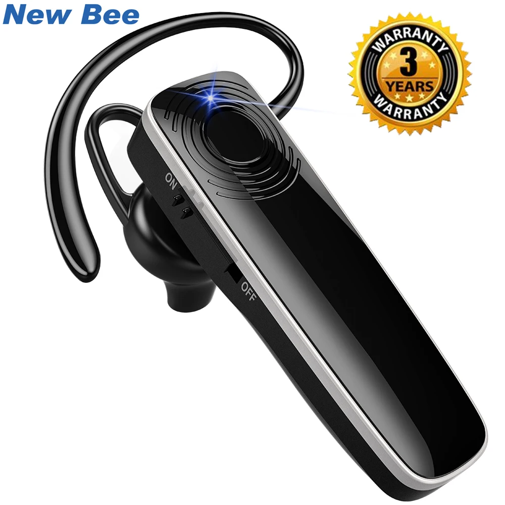 Новые наушники New Bee Bluetooth hands-free Mini Earphone с микрофоном CVC6.0 беспроводные наушники для iPhone xiaomi Android Driving.