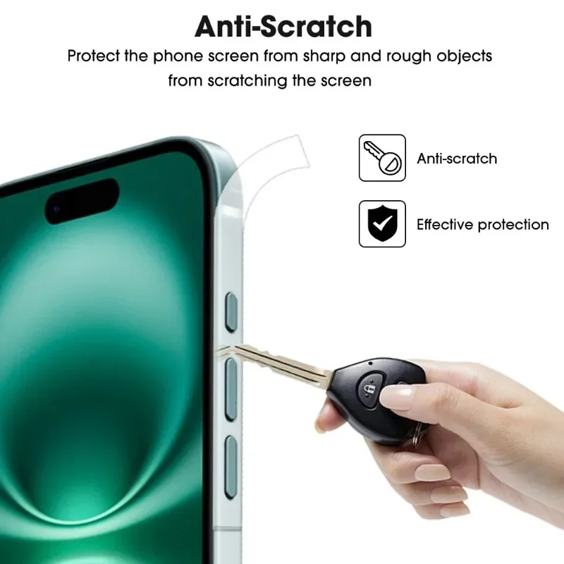 Боковая гидрогелевая пленка для iPhone 16 15 Pro Max Plus 16PM 14 13 ProMax Защитная рамка экрана