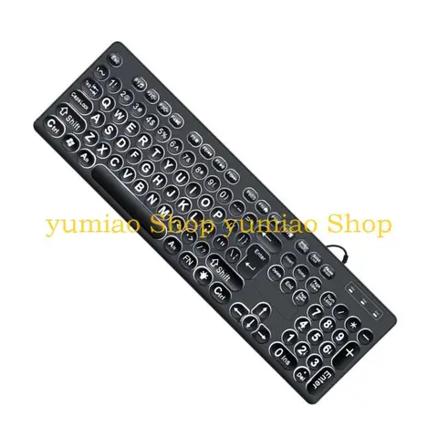 AREOFRGB Проводная полноразмерная клавиатура 104 клавиш белая подсветка