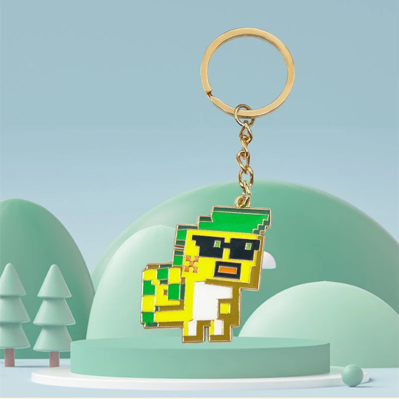 Брелок для ключей игры Genshin Impact косплей Natlan Kinich Dragon K'uhul Ajaw подвеска из сплава