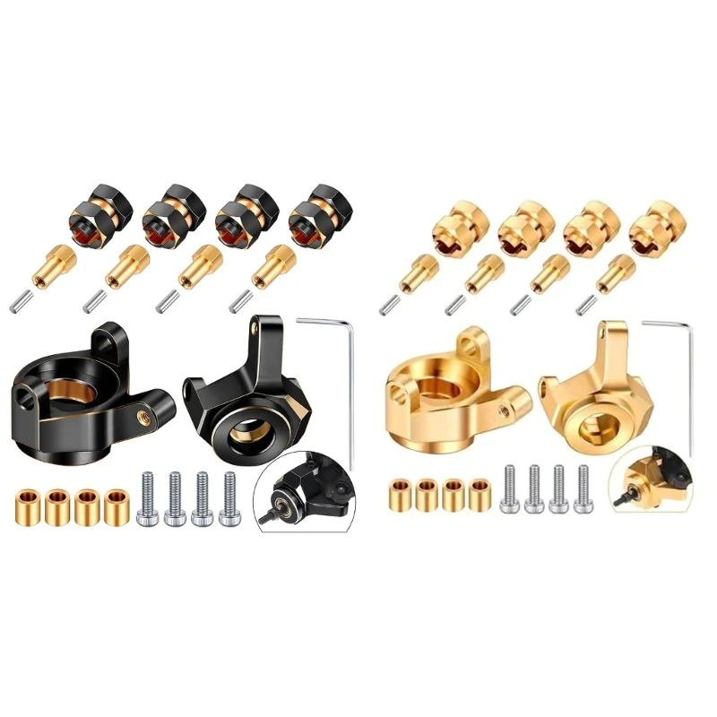 

Ступицы для SCX24 AXI90081 SCX24 AXI00001 AXI00002, шестиколесные ступицы