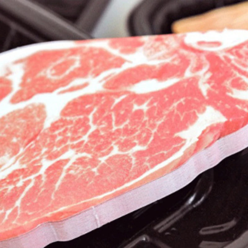 50Pcs/set Novelty Funny Fish/Meat Memo Pads Cute Food Sticky Notes Planner Paper Sticker Refrigerator Stickers Home Decor - купить по