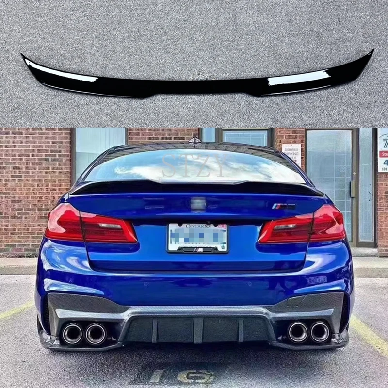 Фото Спойлер на багажник для BMW 5 серии G30 F90 M5 520i 530i 540i M550i M550d, задний спойлер, обвес, диффузор, тюнинг 2017-2023 №2