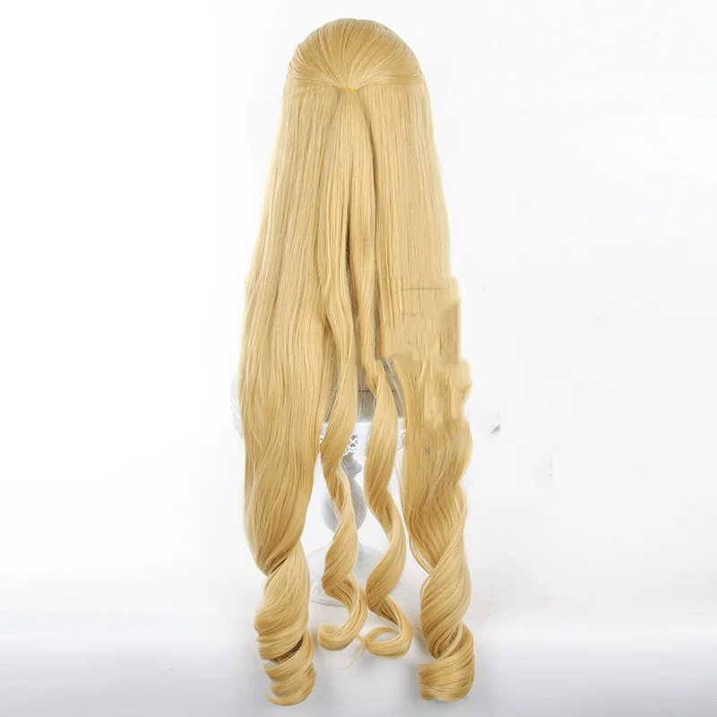 Парик для косплея Genshin Impact Фонтейн Navia из синтетических волос длинные волнистые