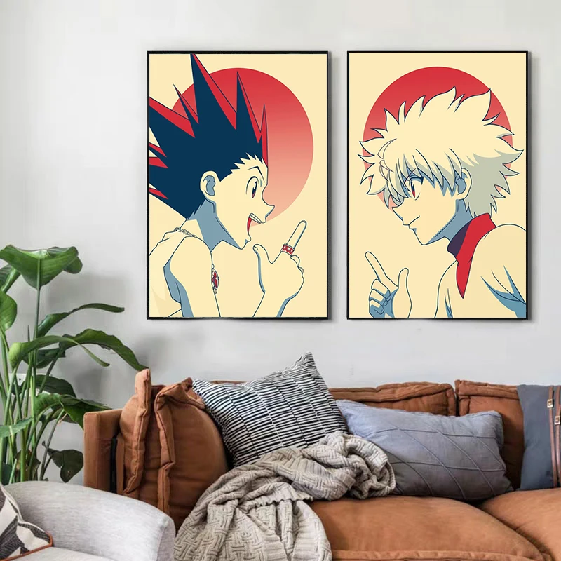 Картина на холсте Hunter × из аниме Hopestyle фрикss Killua Zoldyck Hisoka женская для украшения