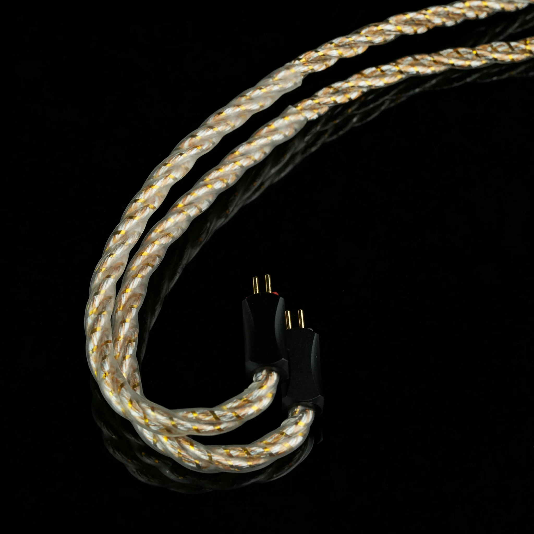 Фото Hedacabl DualGlow K02 7N Высокочистый кабель для наушников с позолотой, OCC монокристаллическое серебро, 4.4 мм, 0.78, 2Pin для NX8 METRO Mystic 8 №4