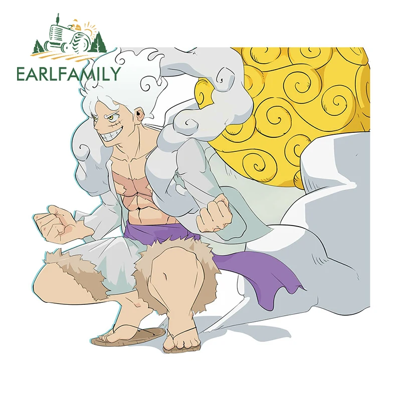 

EARLFAMILY 13 см x 11,8 см для Луффи автомобильные наклейки аниме виниловые аксессуары для автомобиля Campervan наклейка водонепроницаемый декор для ло...