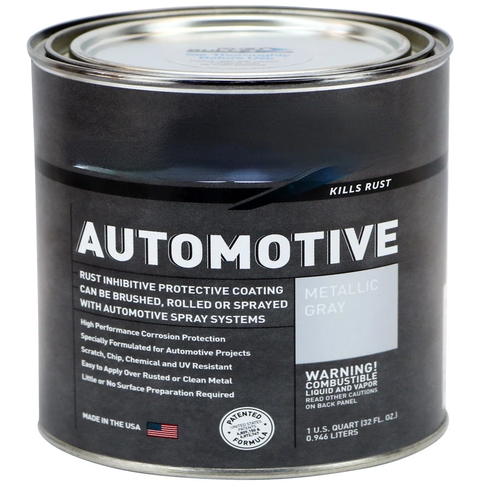 

Automotive - Rust Inhibitor Rust Paint - Quart Metallic Gray car accessories car products