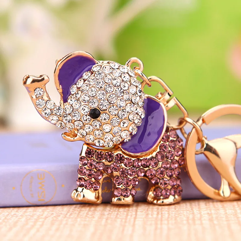 

Creative Elephant Keychains Accessories Cute Fish Animal Key chain Fashion Keyrings Women Bag Charm Pendant Car Key Rings Holder