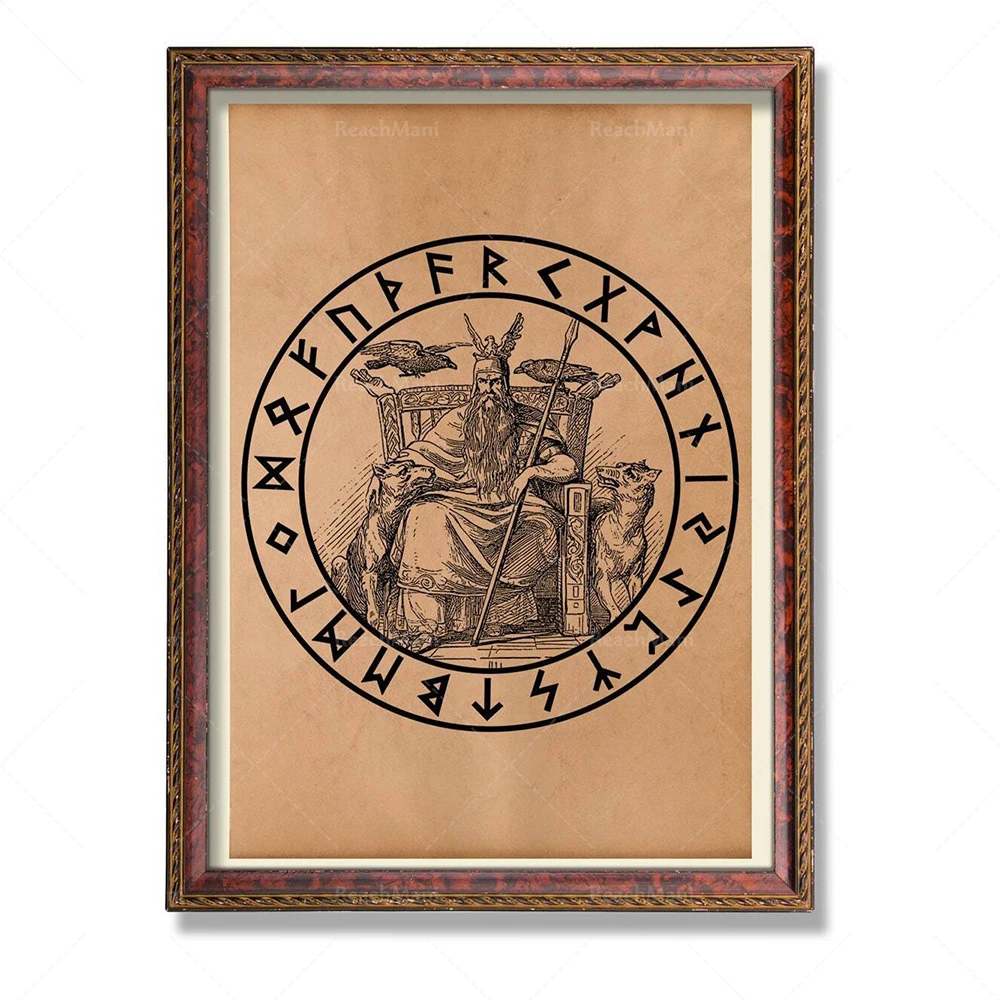 Тор молотил викингов старый один украшения Локи оккультная Художественная