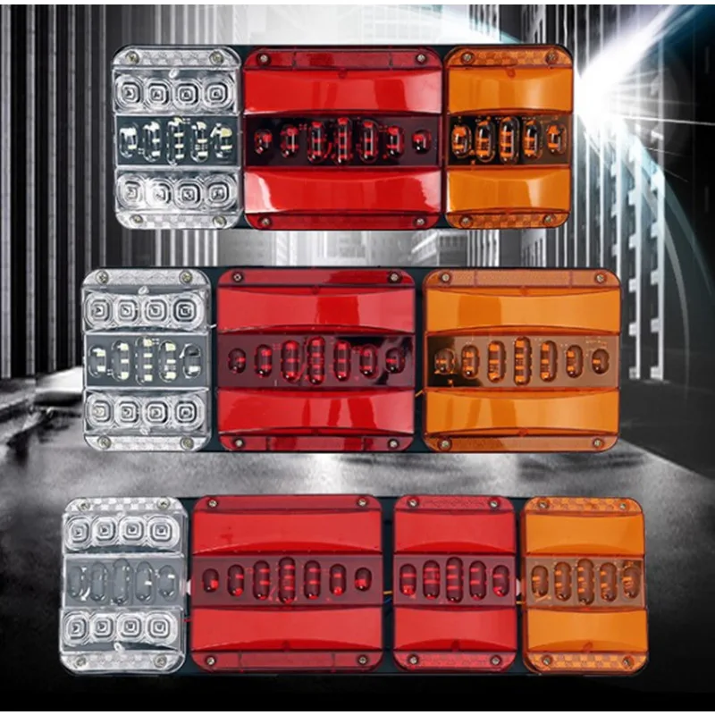 2 шт. 24 В динамический указатель поворота светодиодный стоп-сигнал задний фонарь