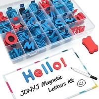 216pcs magnetic alphabet letters kit with magnetic board abc uppercase and lowercase for kids spelling learning tool