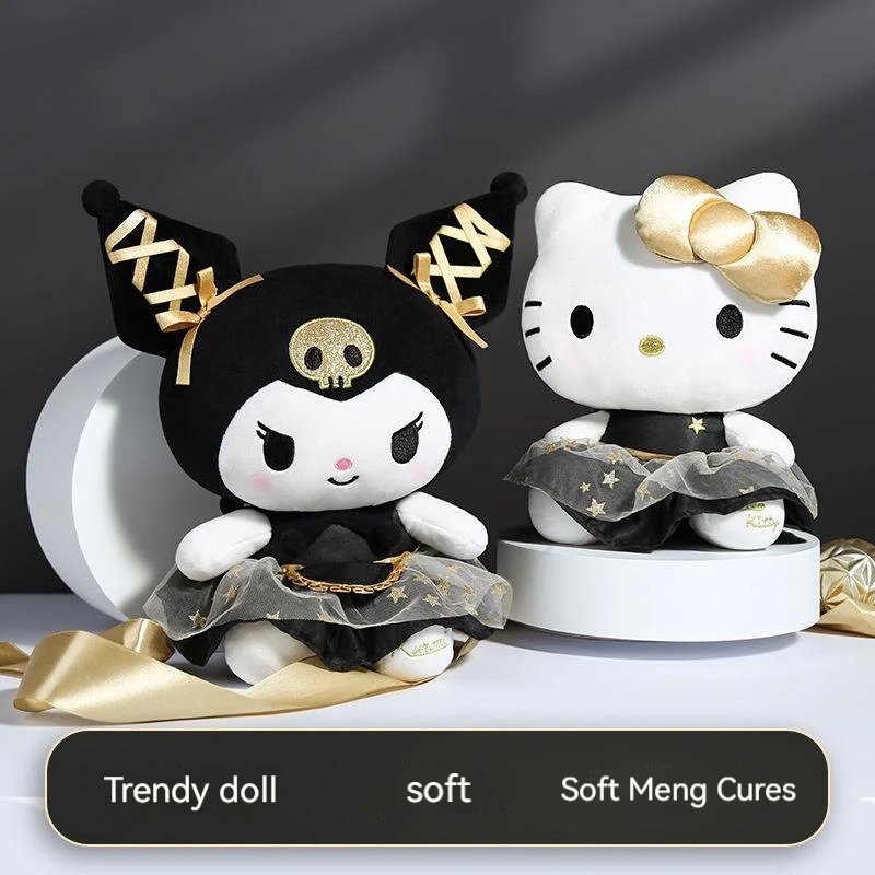 

Sanrio Cartoon Kawali Kuromi Hello Kitty My Melody Cinnamoroll Pillow Plush Toys Soft Stuffed Dolls For Kids Birthday Gifts
