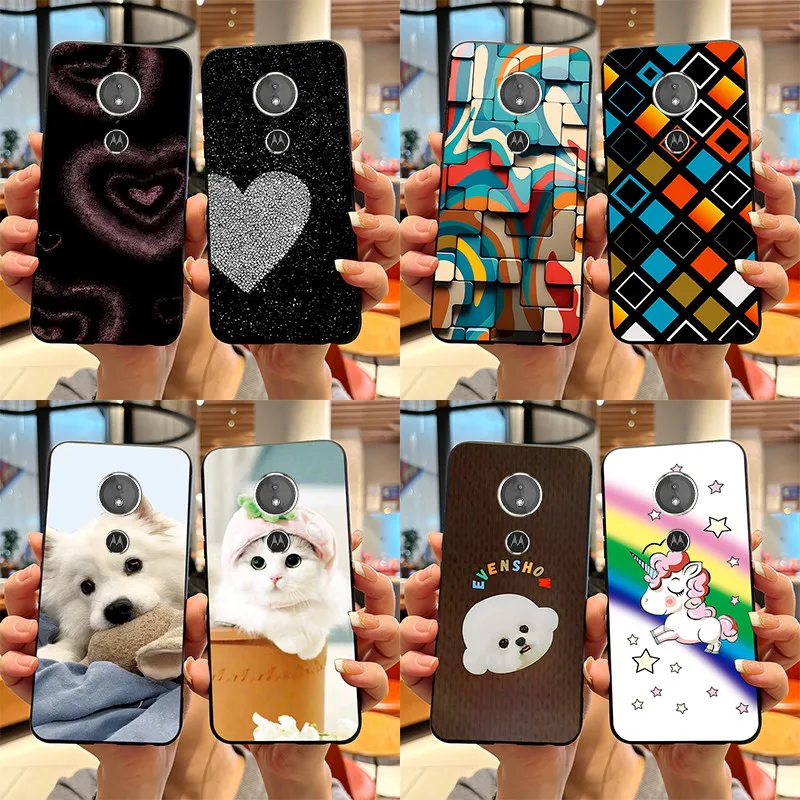 Фото Чехол для Moto E5 E5Plus E5Play, чехол для телефона, мягкий силиконовый чехол-накладка с милым котом из мультфильма для Motorola Moto E5 Plus / E5 Play, чехлы №1