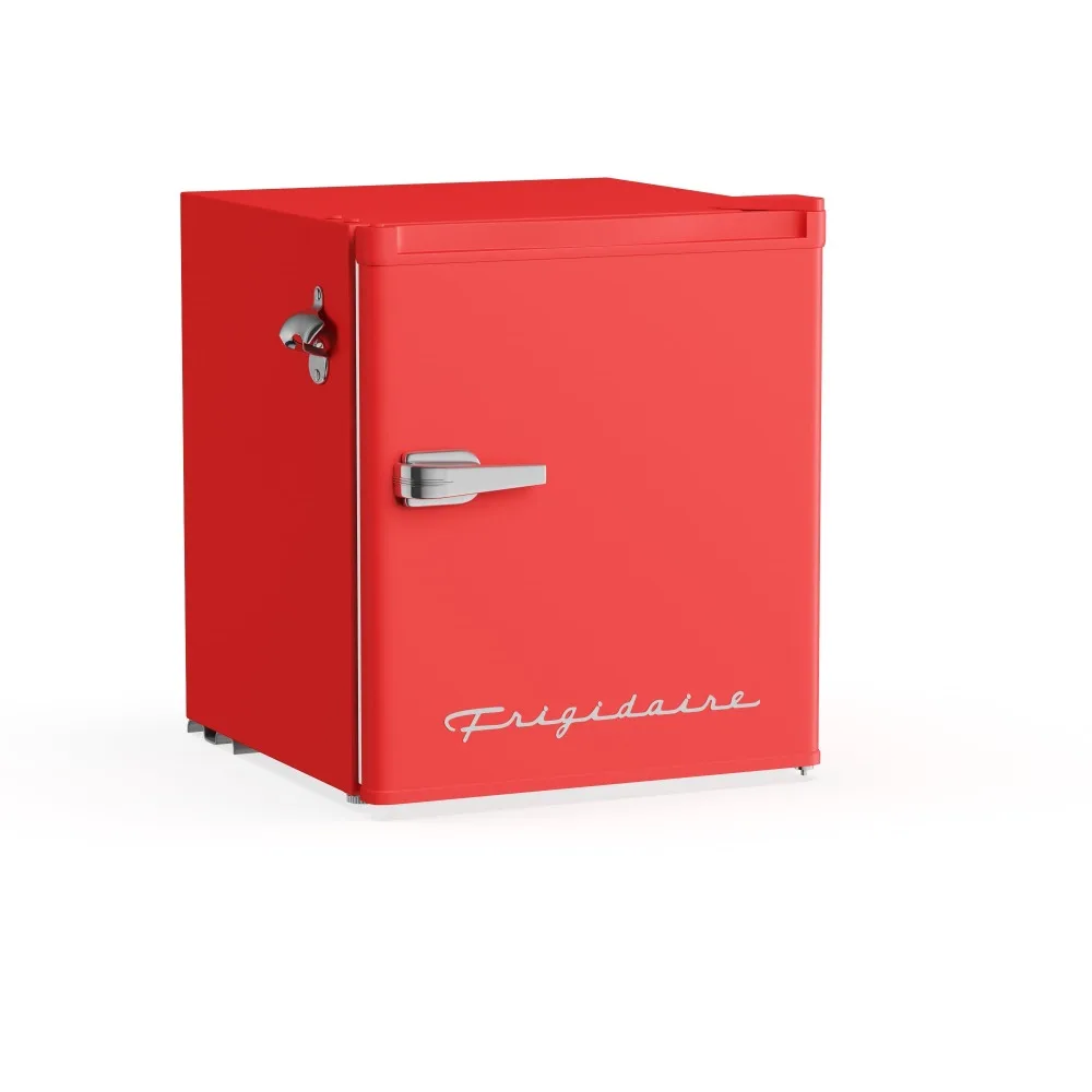 

Frigidaire, 1.6 Cu ft Retro Dry Erase Compact Refrigerator With Side Bottle Opener, (EFR177), Red